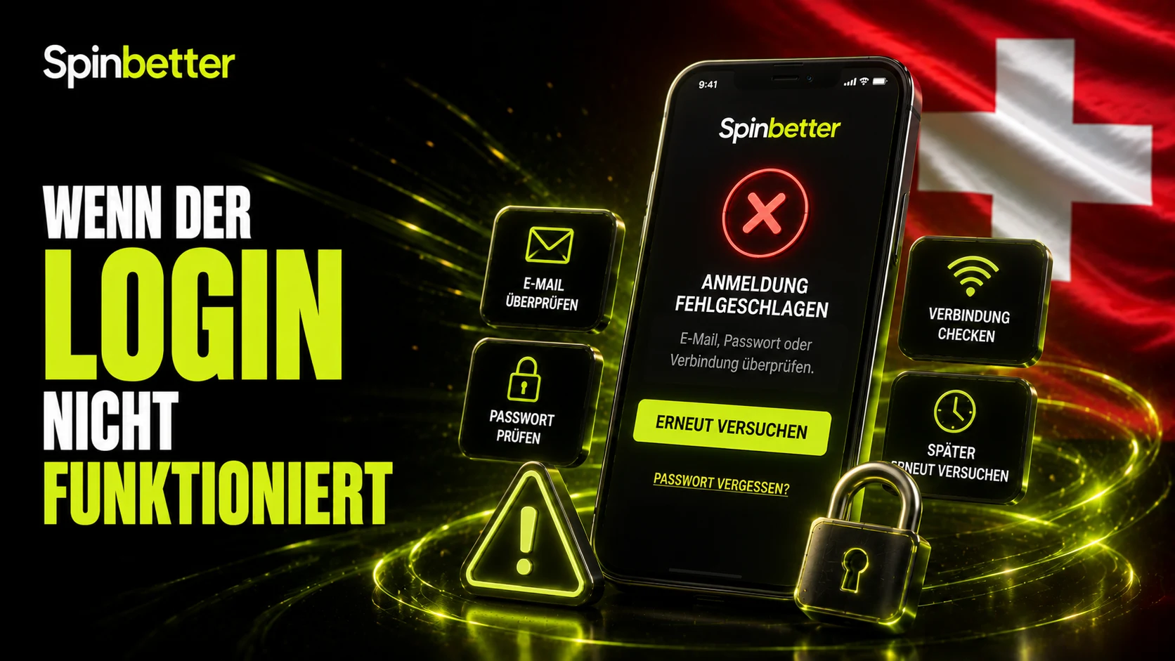 Handy mit Meldung Anmeldung fehlgeschlagen und vier Hinweisen zur Fehlersuche